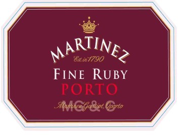 TABC label artwork for Martinez Fine Ruby