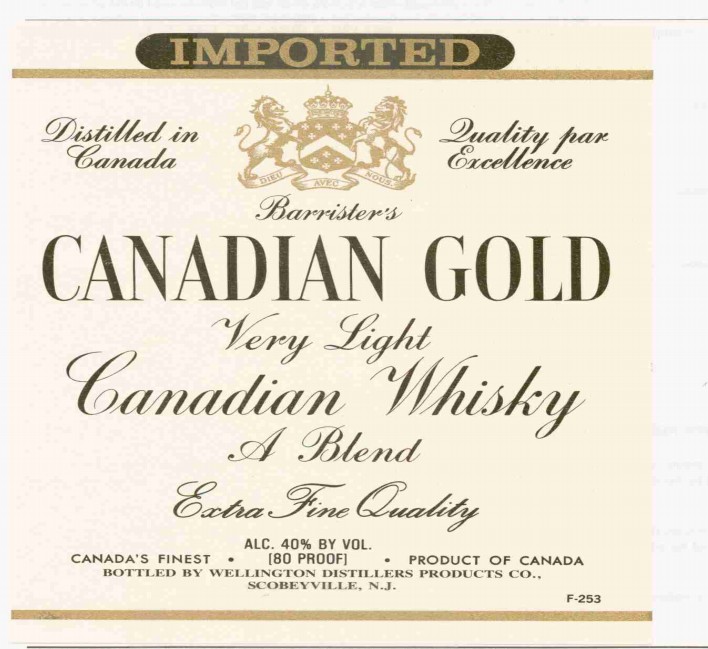 TABC label artwork for Canadian Gold