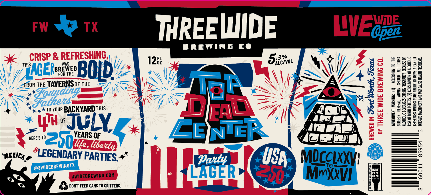 TABC label artwork for Top Dead Center