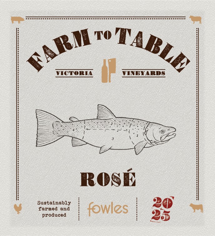 TABC label artwork for FOWLES FARM TO TABLE ROSE