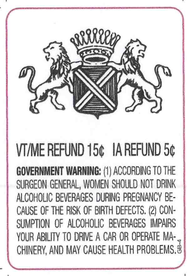 TABC label artwork for Bankers Club Vodka
