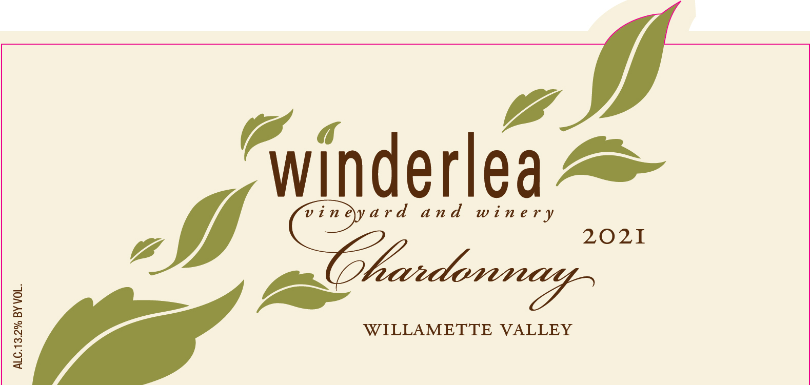 TABC label artwork for Winderlea Chardonnay Willamette Valley