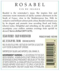 TABC label artwork for Rosabel Rose