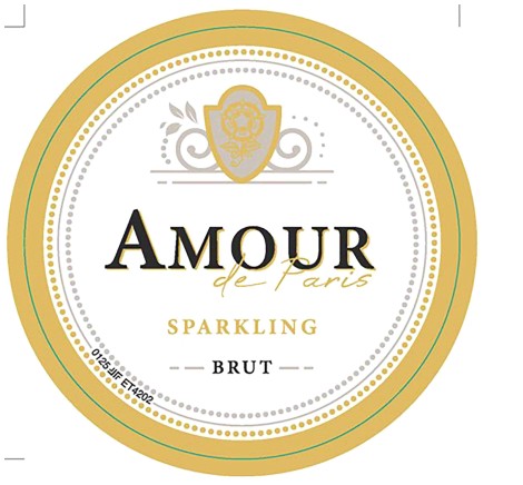TABC label artwork for Amour de Paris Brut Sparkling