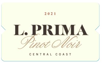 TABC label artwork for L. Prima Pinot Noir Central Coast