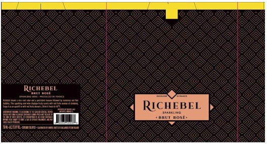 TABC label artwork for Richebel Brut Sparkling Rose