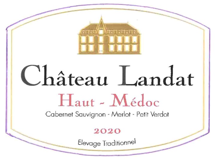 TABC label artwork for Chateau Landat Haut Medoc