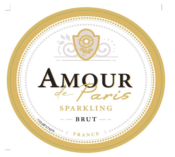 TABC label artwork for Amour de Paris Brut Sparkling