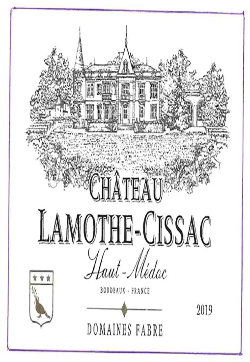 TABC label artwork for Chateau Lamothe-Cissac Haut-Medoc
