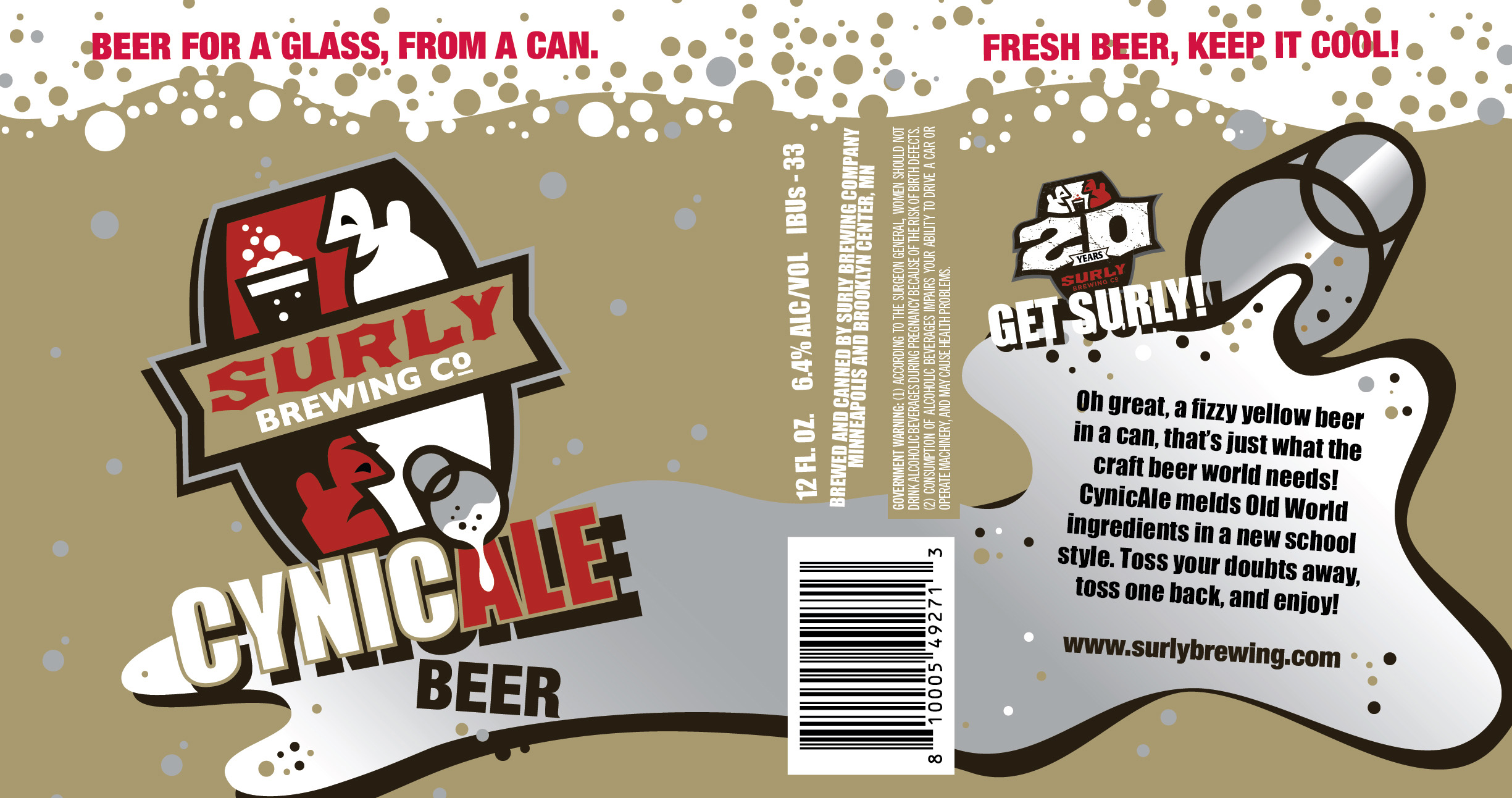 TABC label artwork for CynicAle Beer