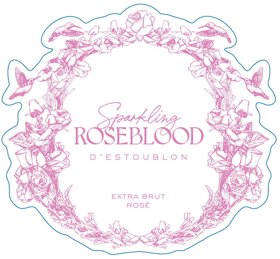 TABC label artwork for Roseblood Sparkling Rose