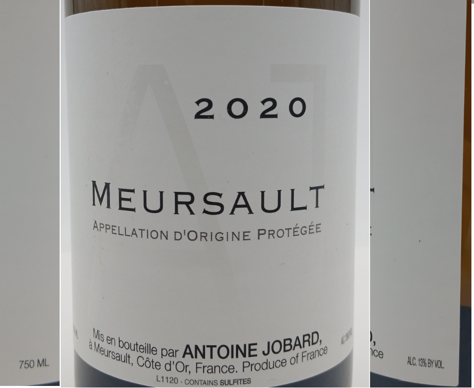 TABC label artwork for ANTOINE JOBARD MEURSAULT
