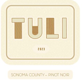 TABC label artwork for TULI Pinot Noir Sonoma County