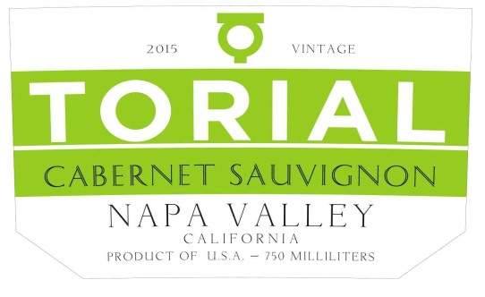TABC label artwork for Torial Cabernet Sauvignon Napa Valley by Joe Wagner