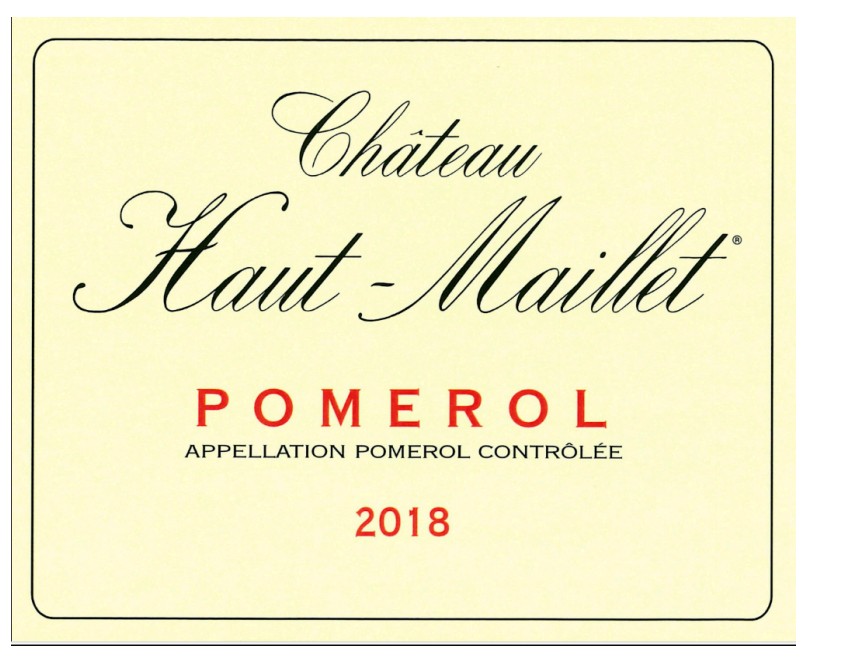 TABC label artwork for Chateau Haut Maillet Pomerol
