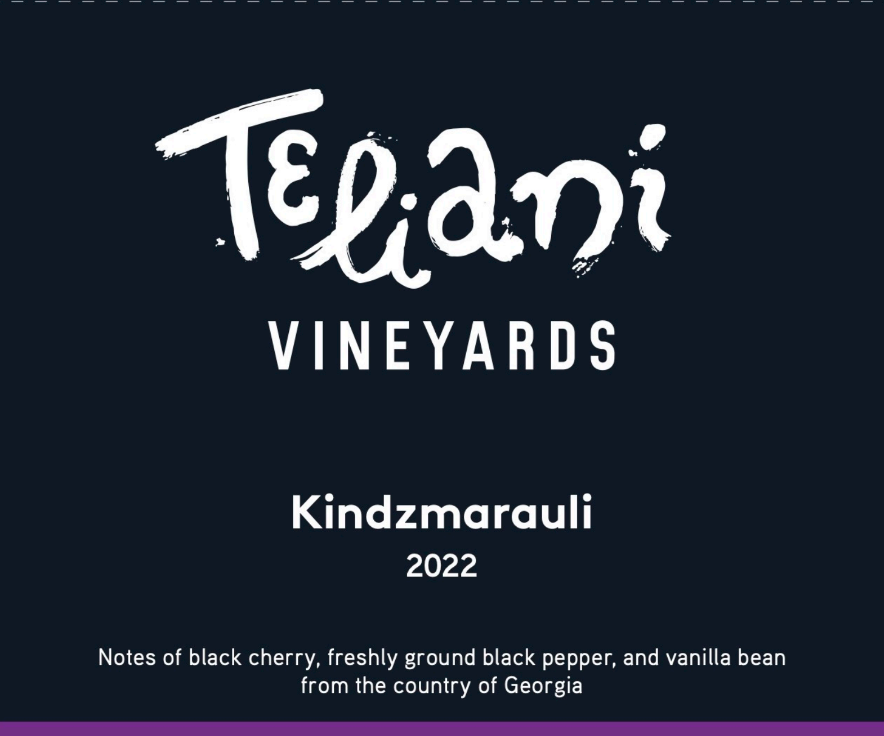 TABC label artwork for Teliani Vineyards Kindzmarauli