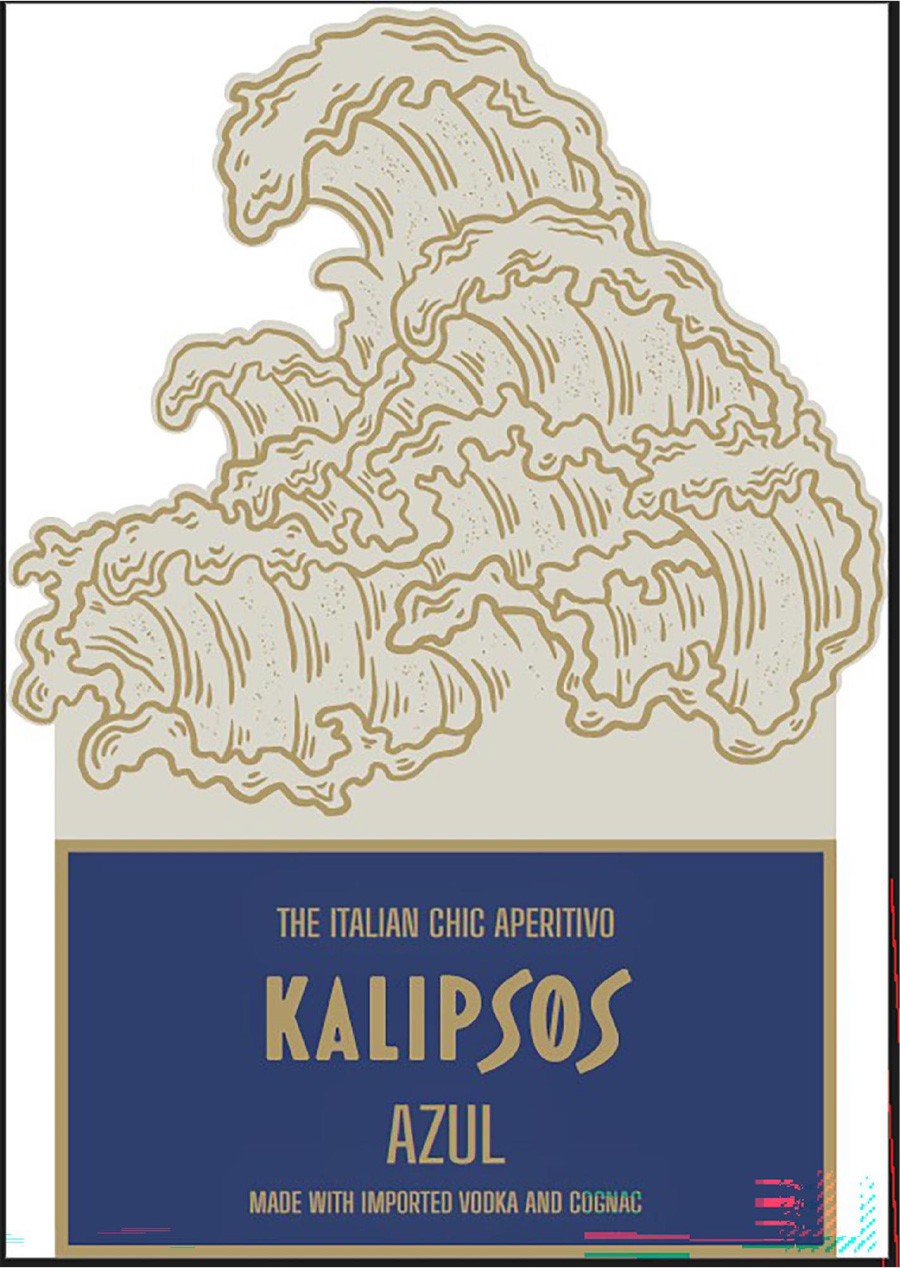 TABC label artwork for KALIPS05 Azul Liqueur