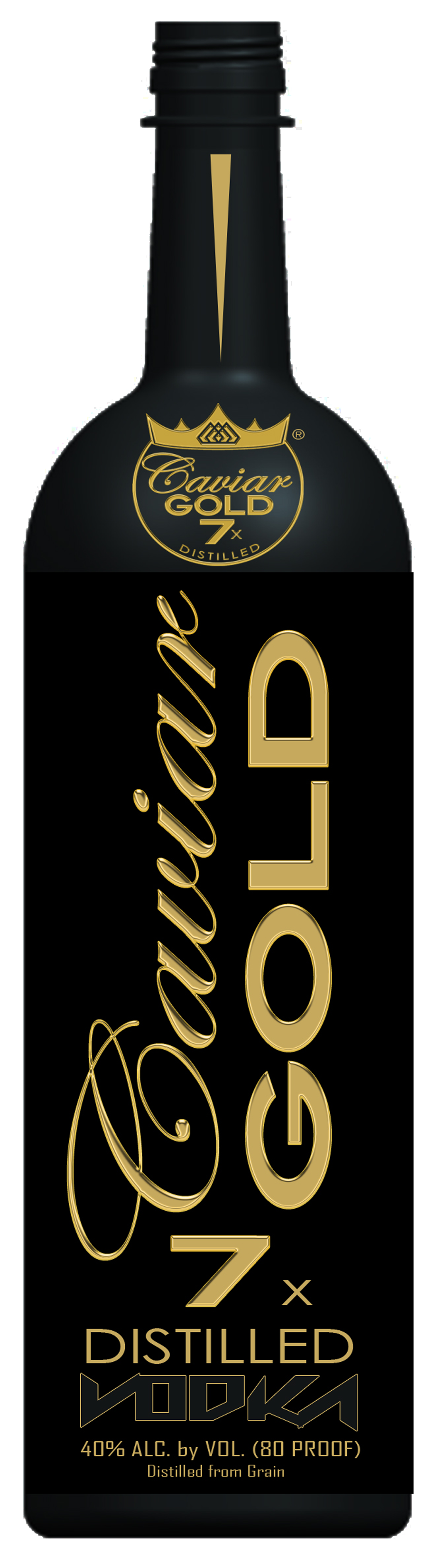 TABC label artwork for Caviar Gold Vodka