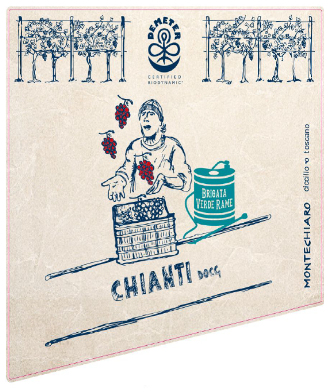 TABC label artwork for Brigata Verde Rame Chianti