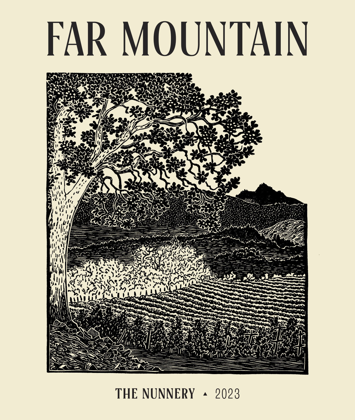 TABC label artwork for Far Mountain The Nunnery