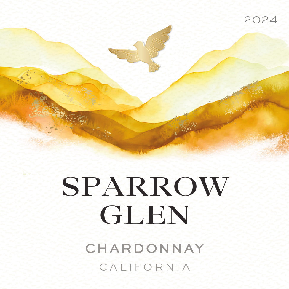 TABC label artwork for Sparrow Glen Chardonnay, California