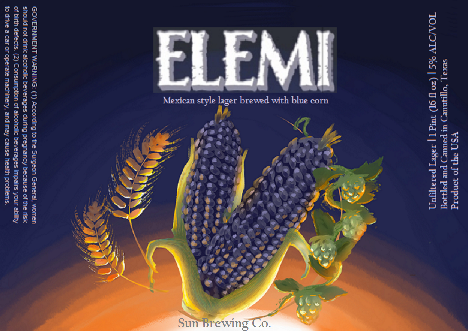 TABC label artwork for ELEMI