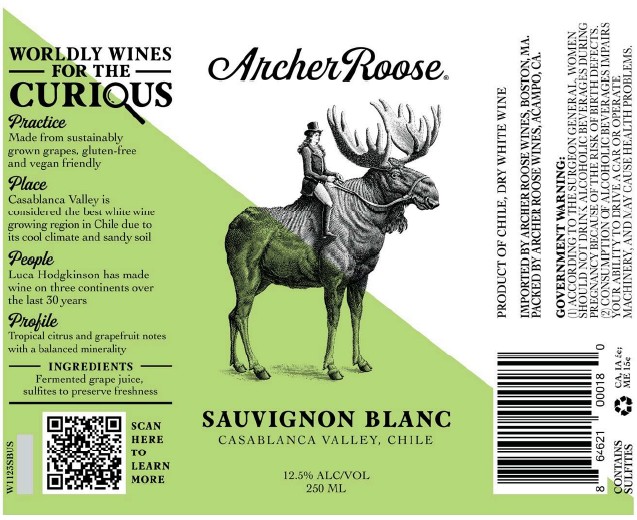 TABC label artwork for Archer Roose Sauvignon Blanc
