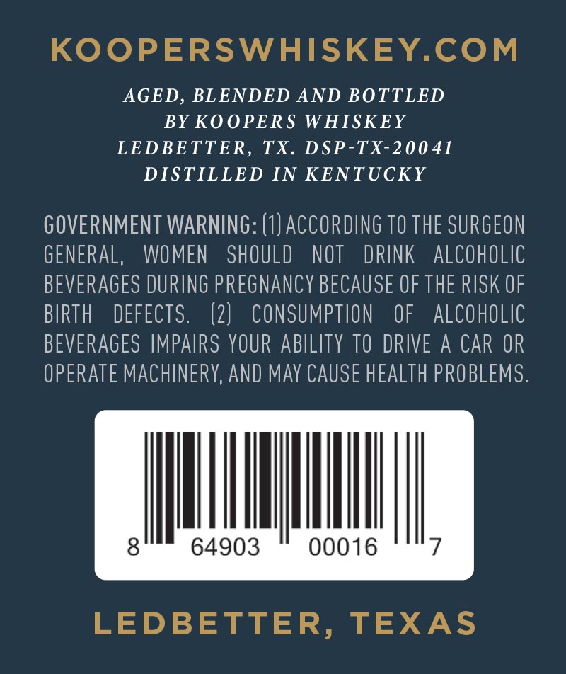 TABC label artwork for The Prodigal Son Straight Bourbon Whiskey