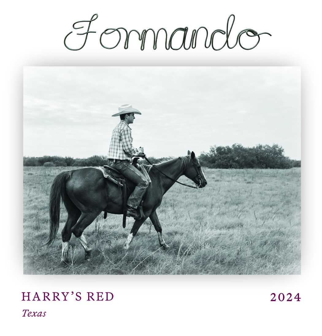 TABC label artwork for Formando Vineyards Harry's Red
