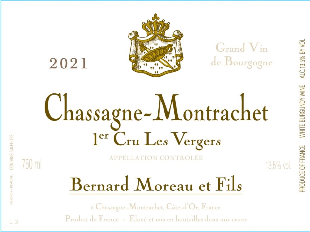 TABC label artwork for BERNARD MOREAU ET FILS LES VERGERS