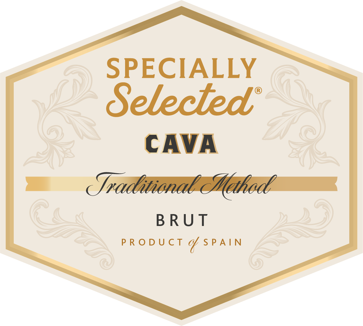 TABC label artwork for Specially Selected Cava Brut
