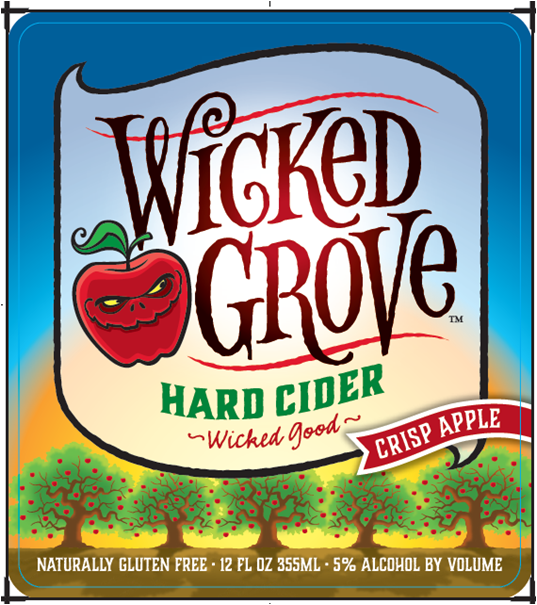 TABC label artwork for Wicked Grove Hard Cider Crisp Apple