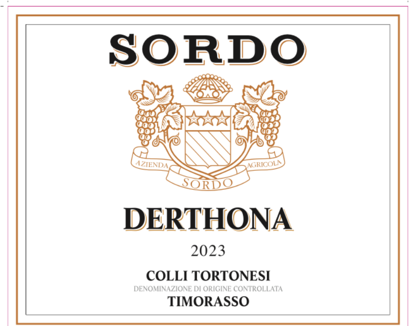 TABC label artwork for AZIENDA AGRICOLA SORDO GIOVANNI DERTHONA