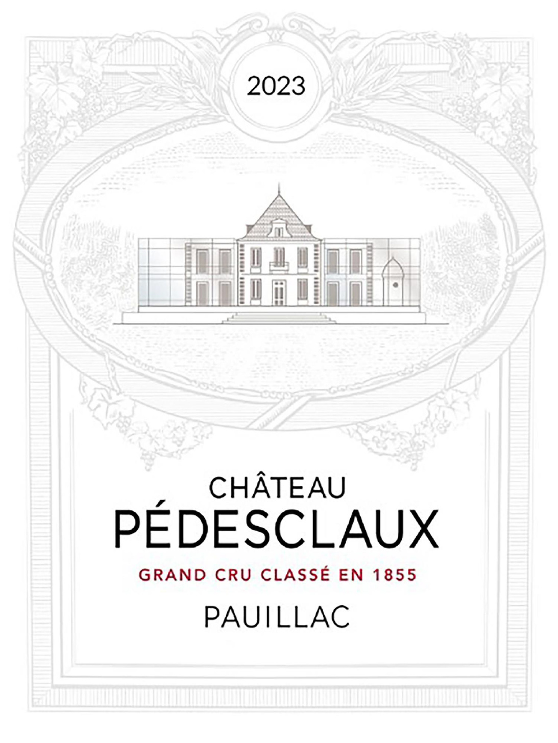 TABC label artwork for Chateau Pedesclaux Pauillac