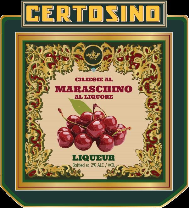 TABC label artwork for Certosino Ciliegie al Maraschino al Liquore