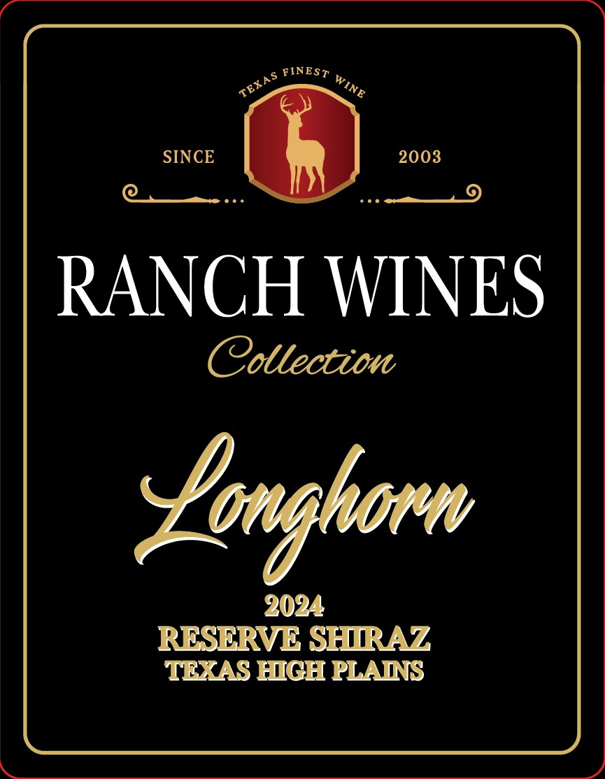 TABC label artwork for RANCH WINES LONGHORN RESERVE SHIRAZ