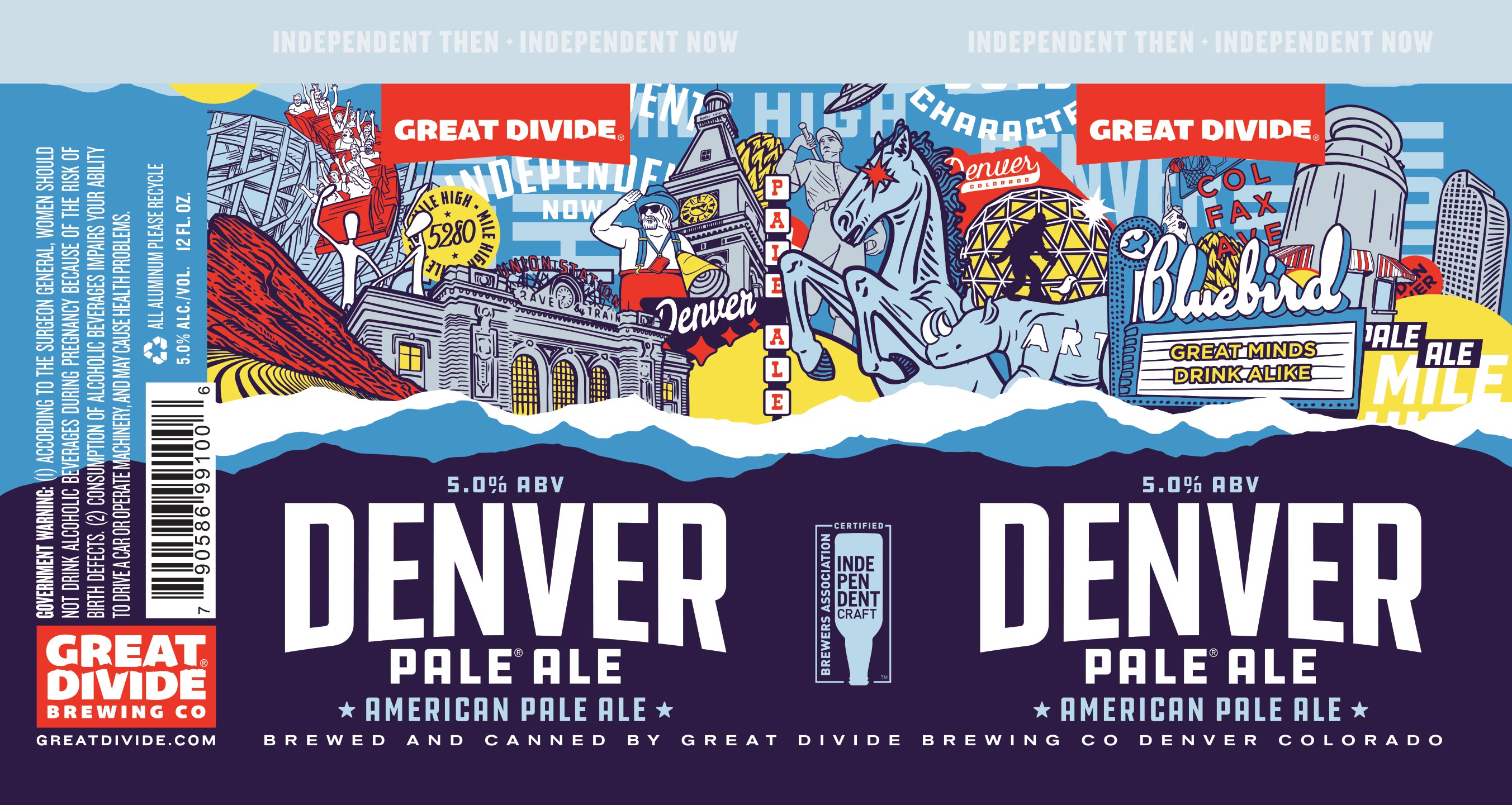 TABC label artwork for Denver Pale Ale