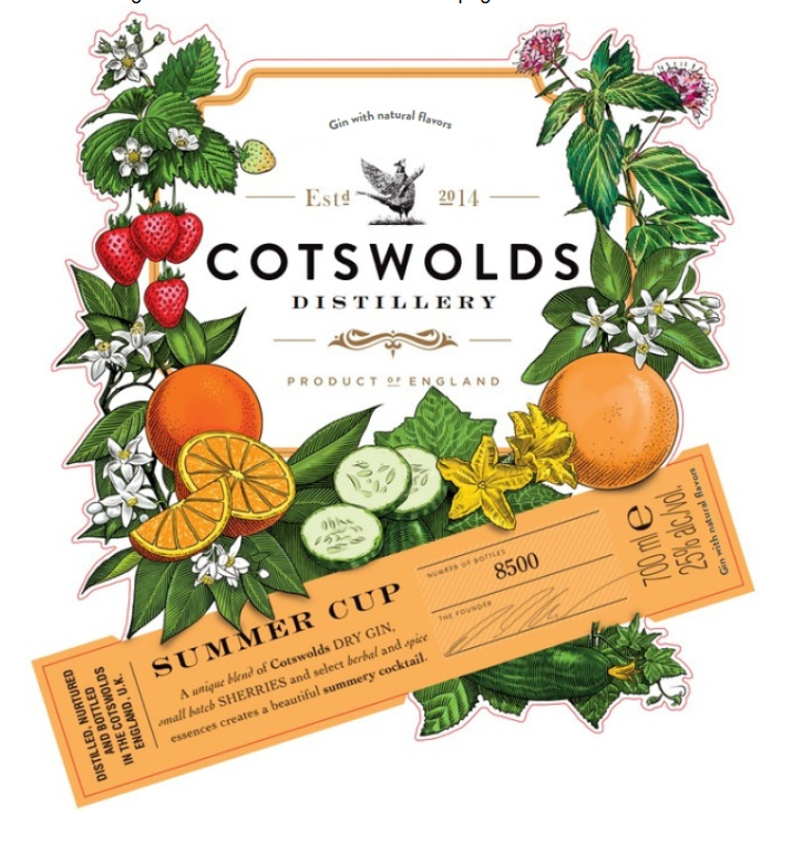 TABC label artwork for COTSWOLDS	Summer Cup