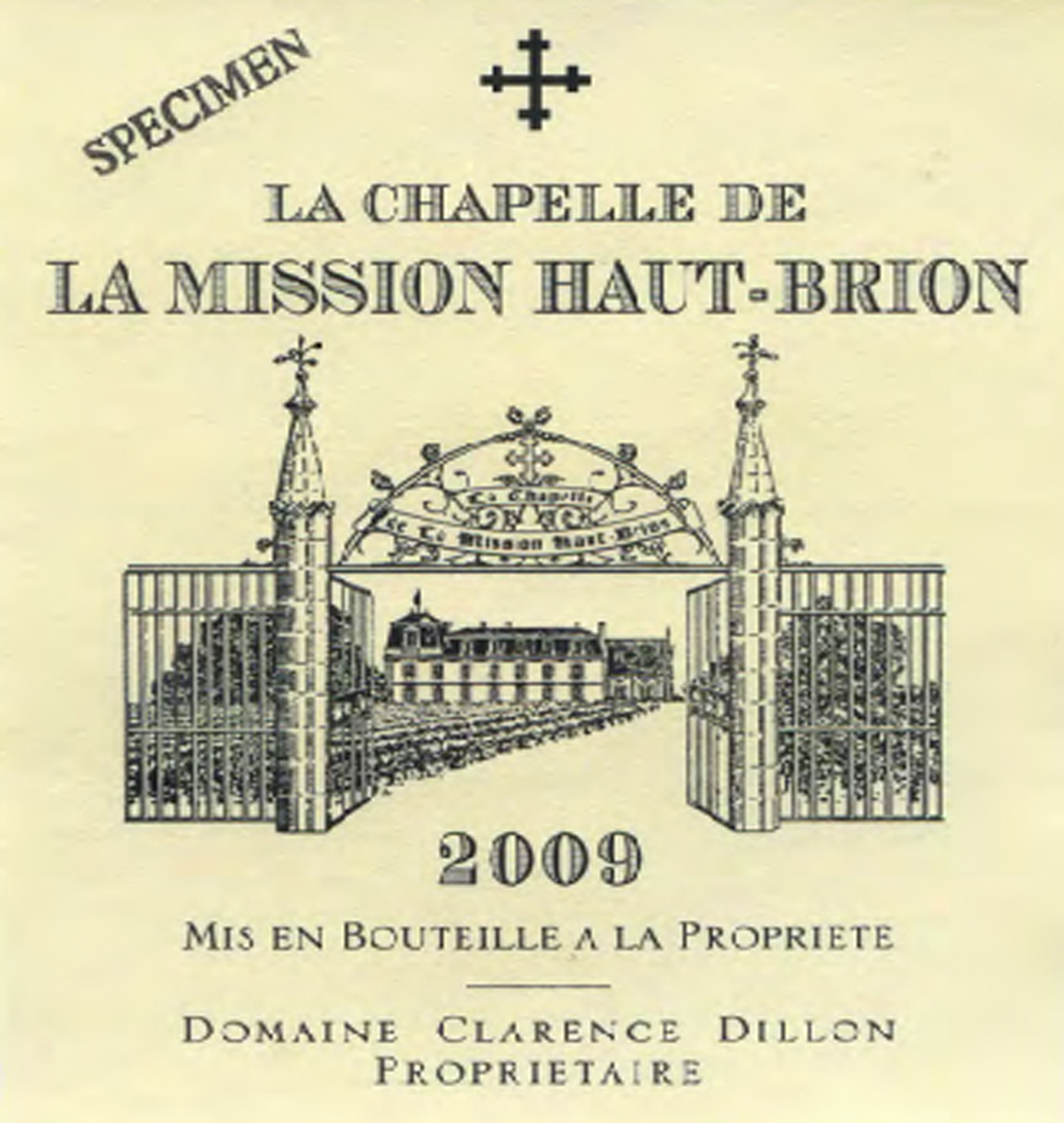 TABC label artwork for La Chapelle de la Mission Haut-Brion