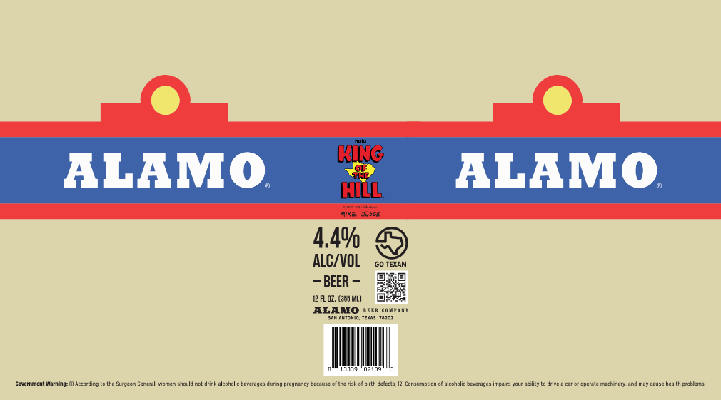 TABC label artwork for Alamo King of the Hill