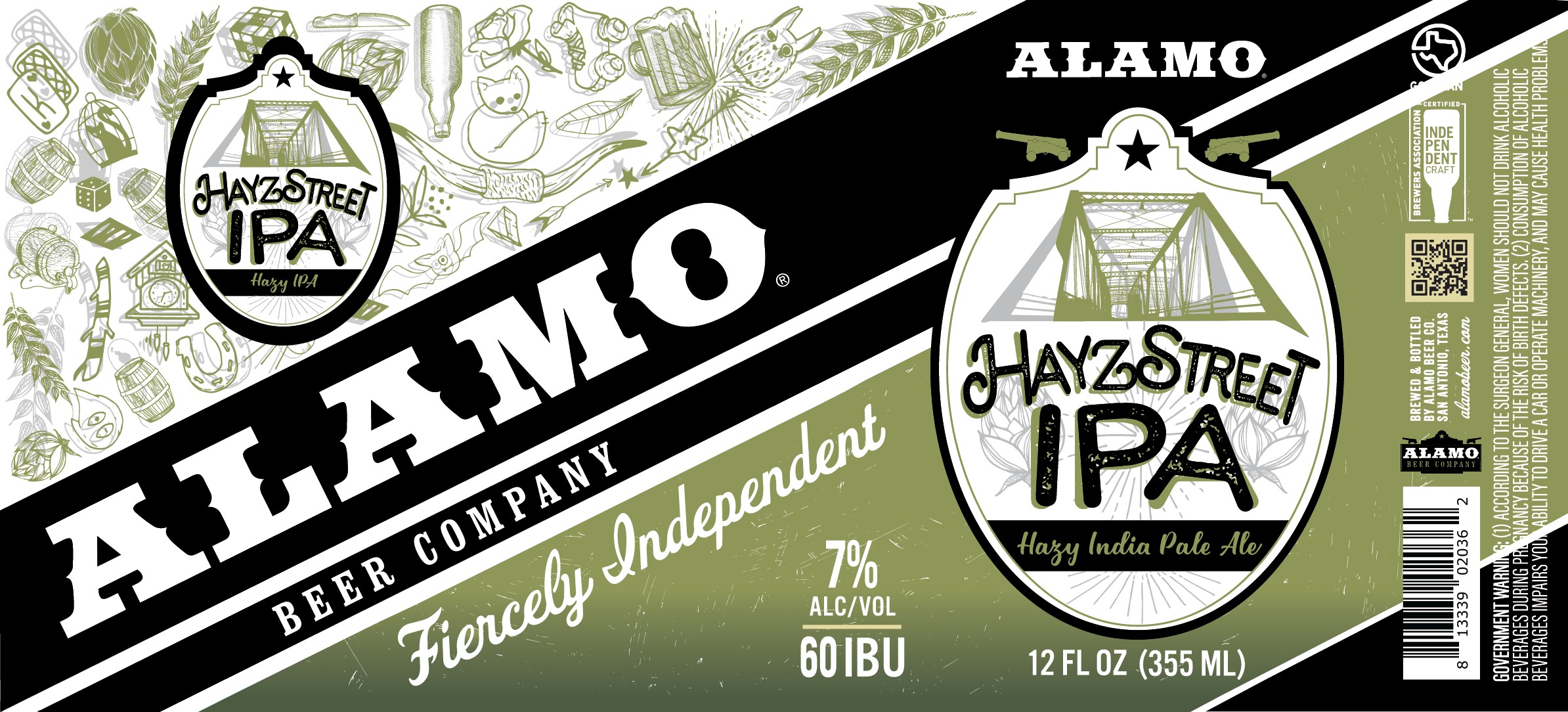 TABC label artwork for Alamo Hayz St. IPA