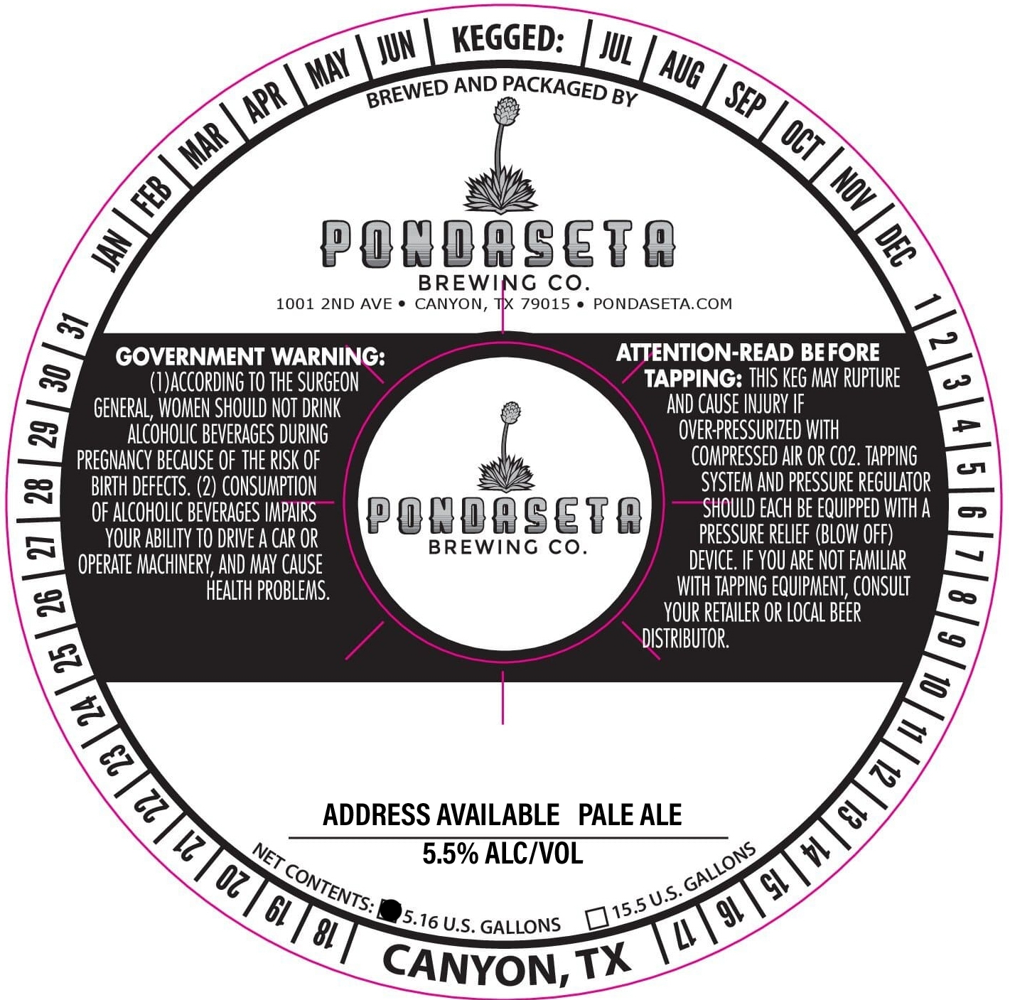TABC label artwork for Address Available