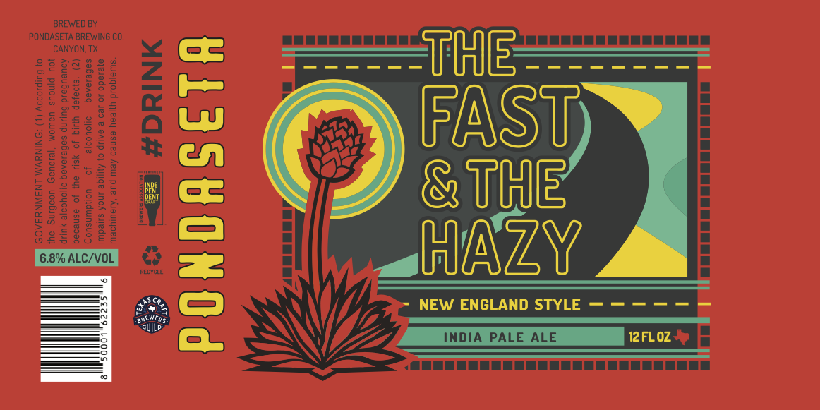 TABC label artwork for The Fast & The Hazy