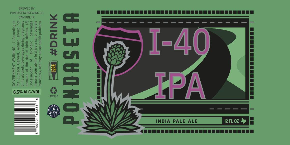 TABC label artwork for I-40