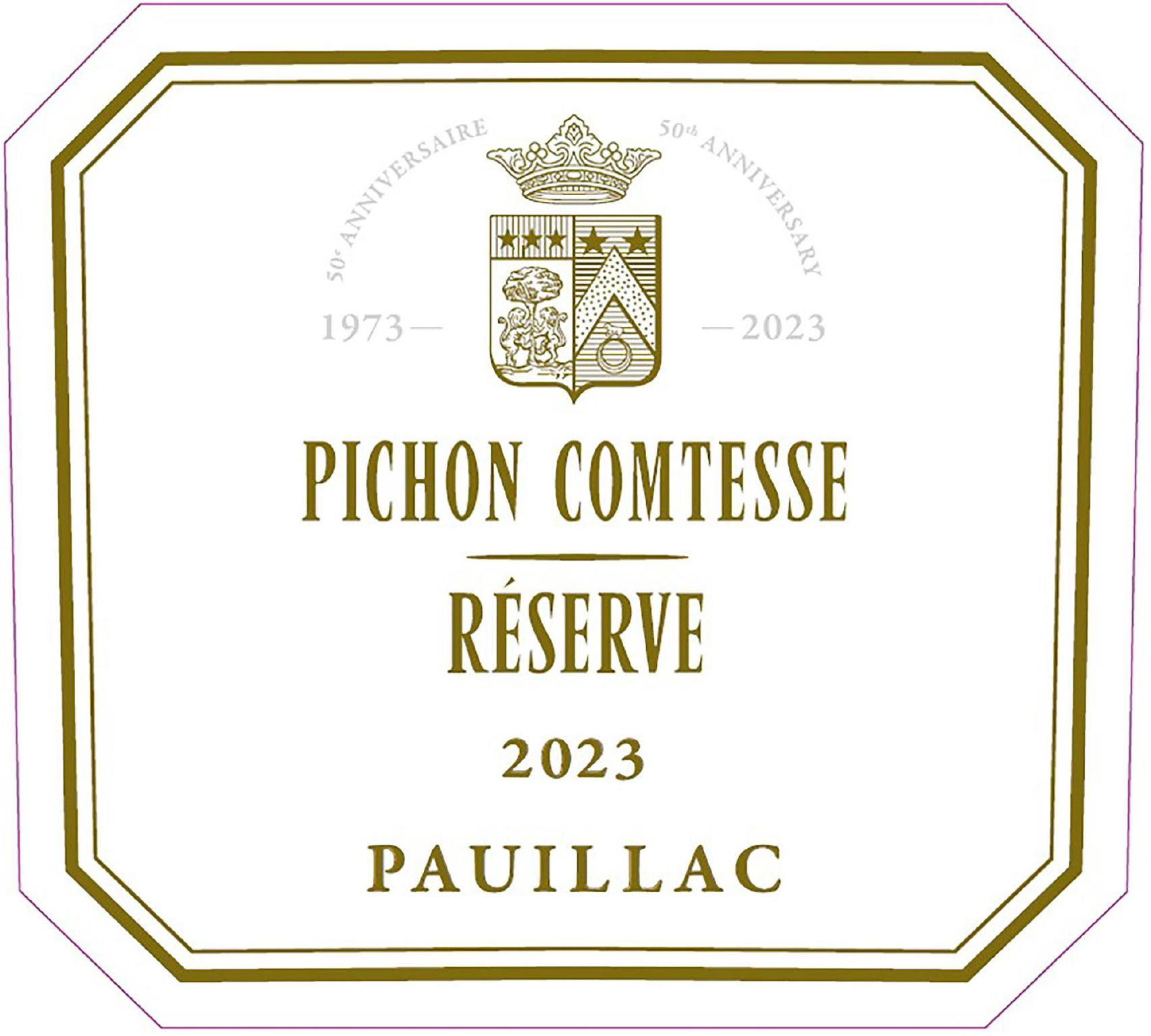 TABC label artwork for Pichon Comtesse Reserve Pauillac