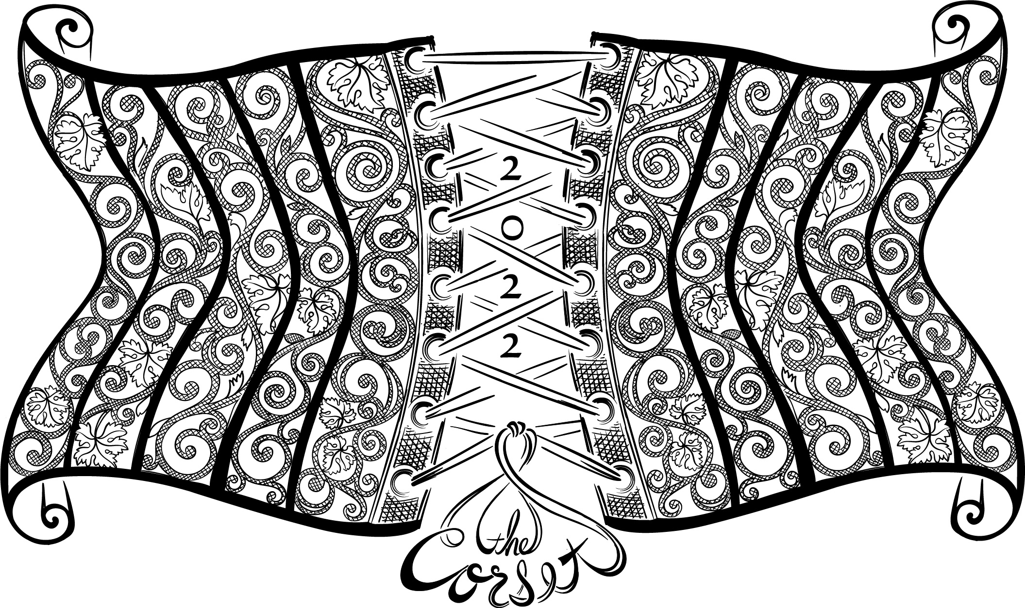 TABC label artwork for Oak Farm Vineyards The Corset