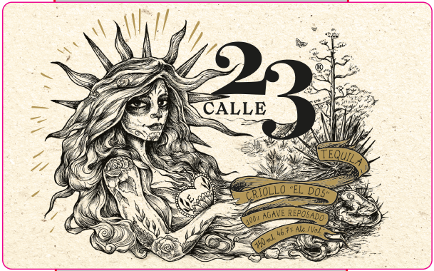TABC label artwork for Calle 23 Tequila Reposado Criollo El Dos