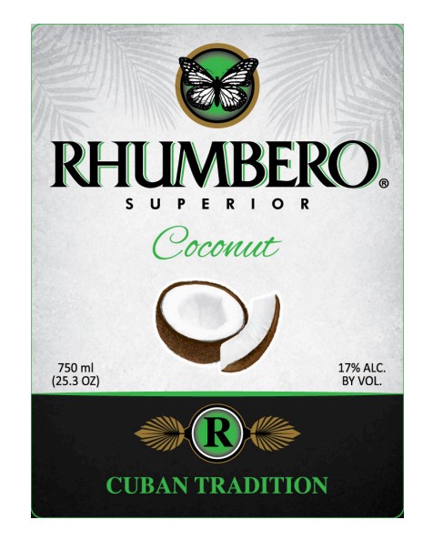 TABC label artwork for Rhumbero Superior Coconut