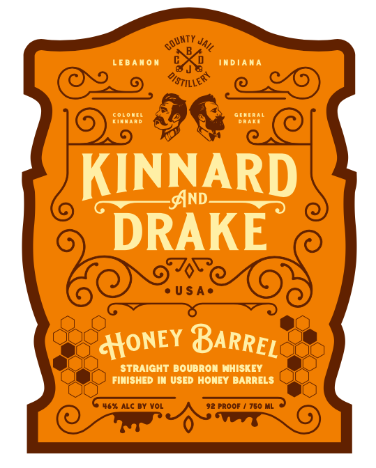 TABC label artwork for KINNARD & DRAKE STRAIGHT BBN HONEY BARREL