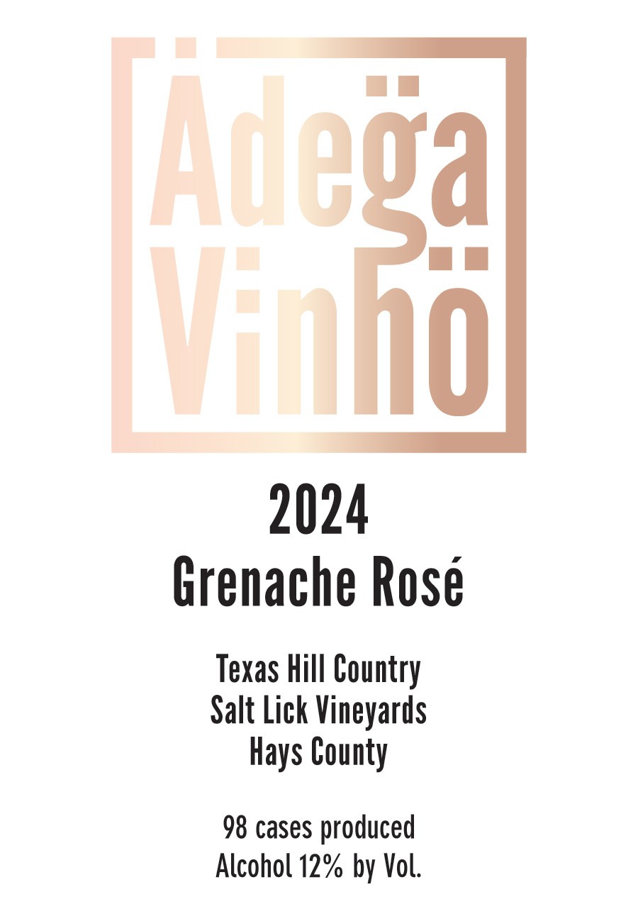 TABC label artwork for Adega Vinho Grenache Rose